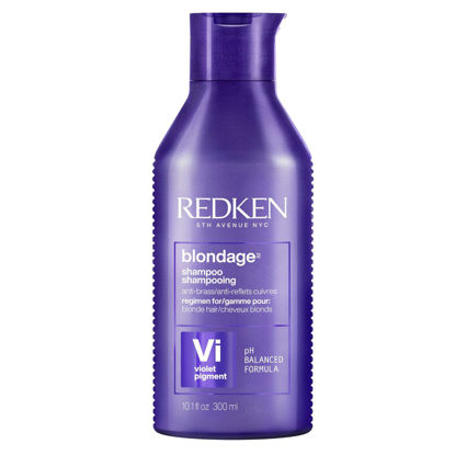 Picture of Redken Blondage Color Depositing Purple Shampoo | Neutralizes Brassy Tones In Blonde Hair | With Salicylic Acid | Cool and Ash Blonde Toning Shampoo | For Blonde, Bleached or Highlighted Hair