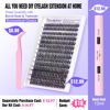 Picture of DIY Lash Extension Kit 280pcs Individual Lashes Cluster D Curl Eyelash Extension Kit 40D 9-16mm Mix Lash Clusters with Lash Bond and Seal and Lash Applicator Tool for Self Application at Home (40D-0.07D-9-16MIX KIT)