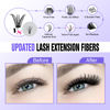 Picture of DIY Lash Extension Kit 280pcs Individual Lashes Cluster D Curl Eyelash Extension Kit 40D 9-16mm Mix Lash Clusters with Lash Bond and Seal and Lash Applicator Tool for Self Application at Home (40D-0.07D-9-16MIX KIT)