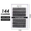 Picture of Lash Clusters 144 Pcs Individual Lashes Clusters Eyelash Extensions False Eyelashes DIY Wispy Fluffy Lash Extension Kit Reusable False Eyelashes Natural Look Mix 10-16mm C D Curl-DM27