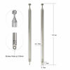 Picture of Bingfu 7 Sections Telescopic 74cm AM FM Antenna Portable Radio Antenna Replacement (2-Pack) Compatible with Indoor Portable Radio Home Stereo Receiver AV Audio Video Home Theater Receiver TV Tuner