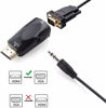 Picture of SZYIKUER HDMI to VGA Adapter Converter with 3.5mm Audio Jack Cable,4K HDMI to VGA Converter Male to Female Gold-Plated Connector for Laptop,PC, Desktop,Monitor, Projector,HDTV,DVD