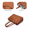 Picture of Laptop Tote Bag for Women 15.6 Inch Waterproof Leather Computer Bags Women Business Office Work Bag Briefcase Brown