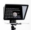 Picture of ILOKNZI 12 inch Aluminum Lifting Teleprompter for Tablets with 70/30 Tempered Optical Glass & Remote Control, Suitable for TIK Tok Studio Make Videos Studio Make Videos and Live