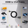 Picture of HDMI to VGA Cable, Gold-Plated Computer HDMI to VGA Monitor Cable Adapter 6 Feet Male to MaleCord for Computer, Desktop, Laptop, PC, Monitor, Projector, HDTV, and More (NOT Bidirectional) -1.83M