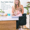 Picture of Inglesina Fast Table Chair - Award-Winning Baby High Chair for Eating & Dining - Compact, Portable & Foldable - Leaves No Scratches - for Babies 6-36 Months & 1-3 Year Old Toddler - Dark Green