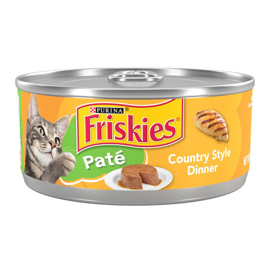 Picture of Purina Friskies Wet Cat Food Pate, Country Style Dinner - (24) 5.5 oz. Cans