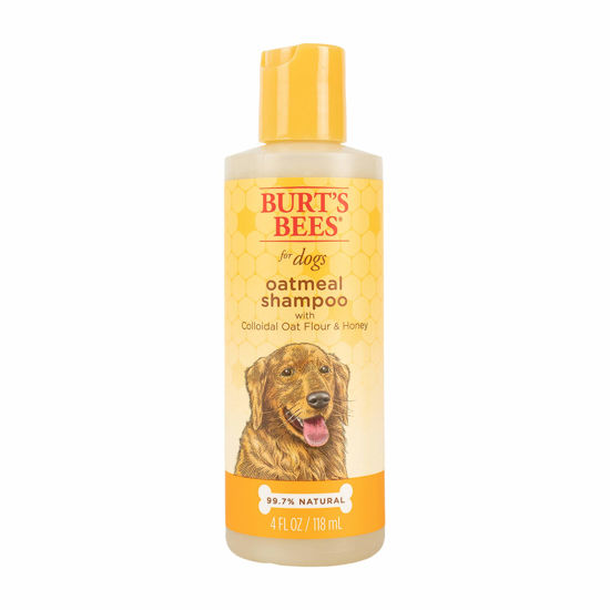 Picture of Burt's Bees for Pets Natural Oatmeal Shampoo with Colloidal Oat Flour and Honey| Oatmeal Dog Shampoo, 4 Ounce Dog Shampoo to Soothe and Cleanse Dogs Skin and Coats