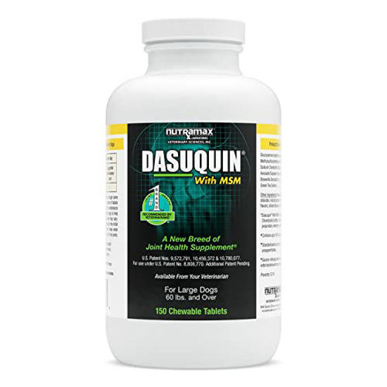 Picture of Nutramax Dasuquin with MSM Joint Health Supplement for Large Dogs - With Glucosamine, MSM, Chondroitin, ASU, Boswellia Serrata Extract, and Green Tea Extract, 150 Chewable Tablets