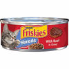 Picture of Friskies Purina Friskies Gravy Wet Cat Food, Shreds With Beef in Gravy - (24) 5.5 oz. Cans