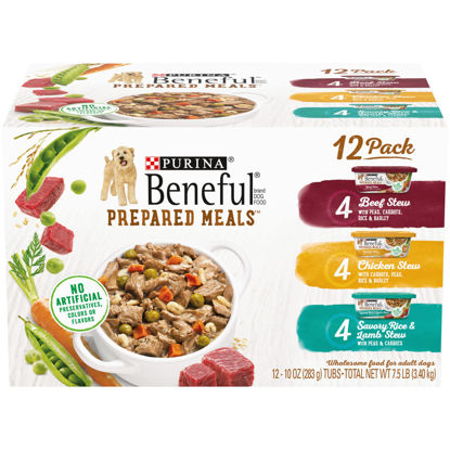 Picture of Purina Beneful Small Breed Wet Dog Food Variety Pack, IncrediBites With Real Beef, Chicken or Salmon - (27) 3 oz. Cans