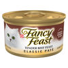 Picture of Purina Fancy Feast Tender Beef Feast Classic Grain Free Wet Cat Food Pate - (24) 3 oz. Cans