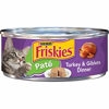 Picture of Purina Friskies Pate Wet Cat Food, Turkey & Giblets Dinner - (24) 5.5 oz. Cans