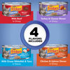 Picture of Purina Friskies Wet Cat Food Variety Pack, Shreds Beef, Turkey, Whitefish, and Chicken & Salmon - (40) 5.5 oz. Cans