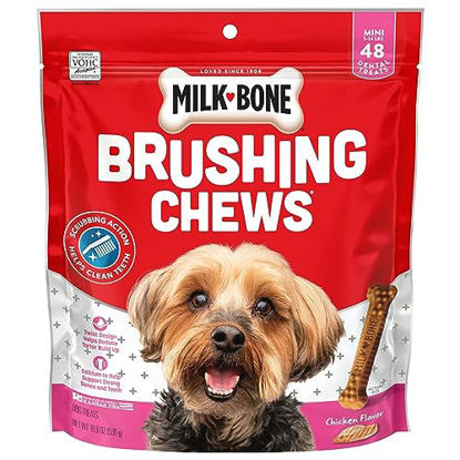 Picture of Milk-Bone Original Brushing Chews 48 Mini Daily Dental Dog Treats