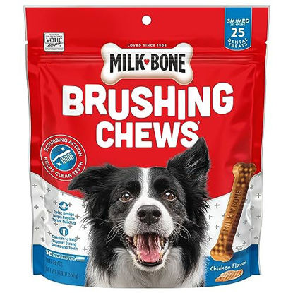 Picture of Milk-Bone Original Brushing Chews, 25 Small/Medium Daily Dental Dog Treats