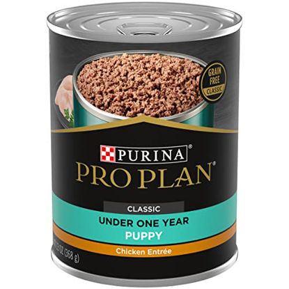 Picture of Purina Pro Plan Wet Puppy Food Classic Chicken Entree - (12) 13 oz. Cans