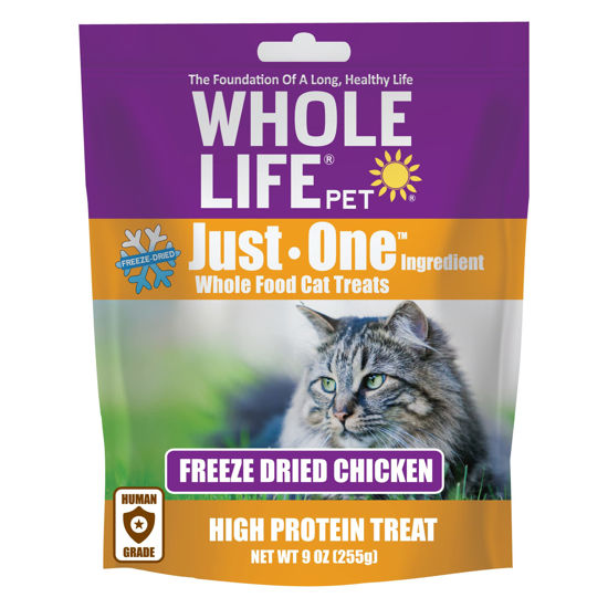 Picture of Whole Life Pet Freeze Dried Chicken Cat Treats - Human Grade - One Ingredient - Sourced and Made in The USA