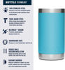 Picture of YETI Rambler Jr. 12 oz Kids Bottle, with Straw Cap, Reef Blue