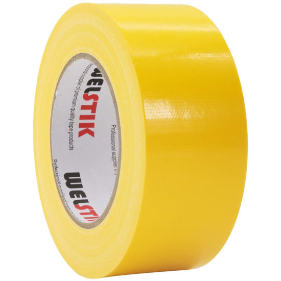 Picture of WELSTIK Professional Grade Duct Tape, Waterproof Duct Cloth Fabric,Duct Tape for Photographers,Repairs, DIY, Crafts, Indoor Outdoor Use,2 Inch X 45 Yards,Yellow