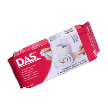 Picture of DAS Air-Hardening Modeling Clay - White Air Dry Clay 1.1lb Block - Pliable Air Clay for Sculpting and Coating - Easy to Use Air Dry Modeling Clay - Molding Clay for Sculpting and More