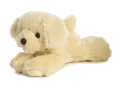 Picture of Aurora® Adorable Mini Flopsie™ Bailie™ Stuffed Animal - Playful Ease - Timeless Companions - White 8 Inches