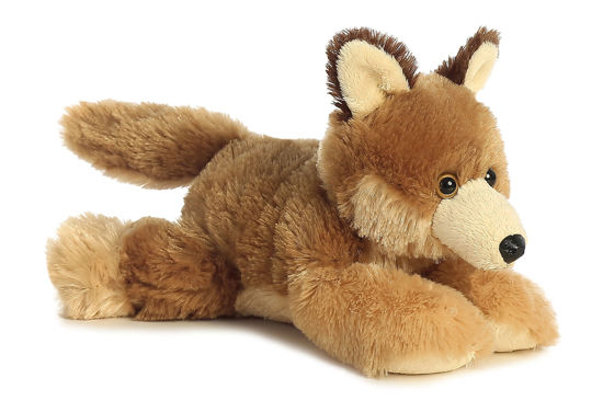 Picture of Aurora® Adorable Mini Flopsie™ Clever Coyote™ Stuffed Animal - Playful Ease - Timeless Companions - Brown 8 Inches