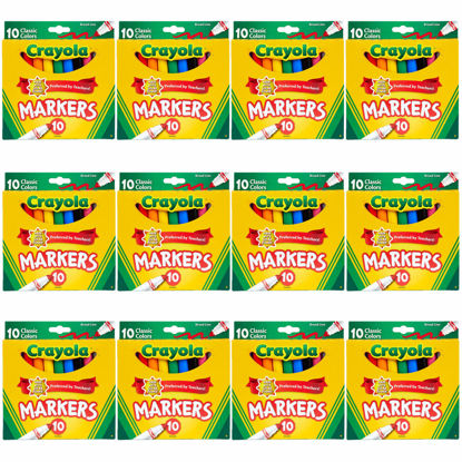Crayola Bulk Buy (2-Pack) Glitter Markers 6 Pack 58-8629