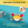 Picture of Crawling Crab Baby Toy Gifts: Tummy Time Toys Walking Dancing Cute Essentials Electric Induction Sensory Stuff Moving Babies Crabs with Light Up Music for Toddler Boys Girls Items Interaction Gadgets