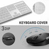 Picture of Wireless Keyboard and Mouse Combo, Jelly Comb KUT027 Wireless Keyboard and Mouse 2.4GHz Full Size Ultra-Thin Keyboard Mouse for Computer, Laptop, PC, Desktop, Windows 7, 8, 10 -Black and Sliver