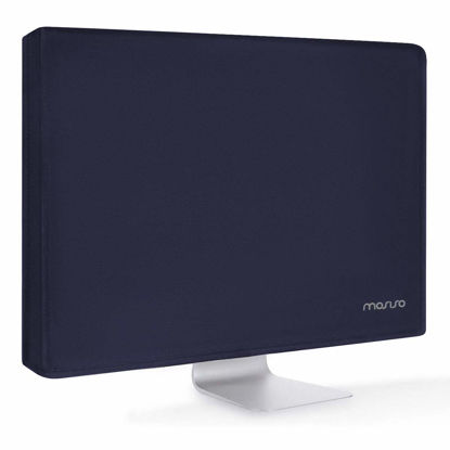 Picture of MOSISO Monitor Dust Cover 22, 23, 24, 25 inch Anti-Static Dustproof LCD/LED/HD Panel Case Computer Screen Protective Sleeve Compatible with iMac 24 inch, 22-25 inch PC, Desktop and TV, Navy Blue