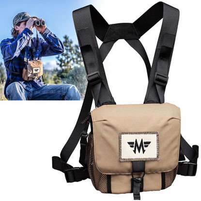 Picture of Binocular Harness, Binocular Harness, Optics Binocular Bag for Hiking, Bird Watching, Adjustable and Comfortable Binocular Accessories