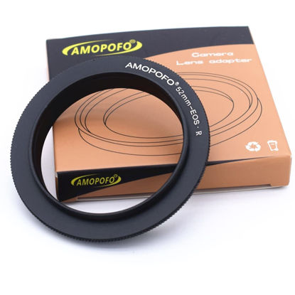 Picture of 52mm to EOS R Macro Lens Reverse Ring Compatible with for Canon EF R Full Famer Camera,with 52mm Filter Thread Lens EF100mmf/2.8, EF135mmf/2.8.Macro Shoot(52mm-EOS R)