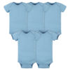 Picture of Gerber Baby 5-Pack Solid Onesies Bodysuits, Blue, 3-6 Months