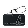 Picture of ThinOptics Universal Pod Case + Rectangular Reading Glasses, Dog Line, 44mm + 2