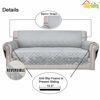 Picture of Easy-Going Sofa Slipcover Reversible Loveseat Sofa Cover Couch Cover for 2 Cushion Couch Furniture Protector with Elastic Straps for Pets Kids Dog Cat (Oversized Loveseat, Light Gray/Ivory)