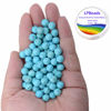 Picture of LPBeads 100PCS 8mm Blue Turquoise Gemstone Round Loose Beads for Jewelry Making with Crystal Stretch Cord