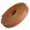 Picture of LolliBeads (TM) Genuine Leather Strap Leather Strip 1/2 Inch Wide and 72 Inches Long, Walnut Brown