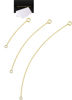 Picture of 925 Sterling Silver Necklace Extender Gold Necklace Extender Gold Chain Extenders for Necklaces 2", 4", 6" Inches