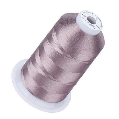 Picture of Simthread Embroidery Thread Silver Gray S094 5500 Yards, 40wt 100% Polyester for Brother, Babylock, Janome, Singer, Pfaff, Husqvarna, Bernina Machine