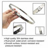 Picture of EesTeck 4Pcs 8" Adjustable 304 Stainless Steel Duct Clamps Hose Clamp Pipe Clamp Air Ducting Clamp worm drive hose clamps