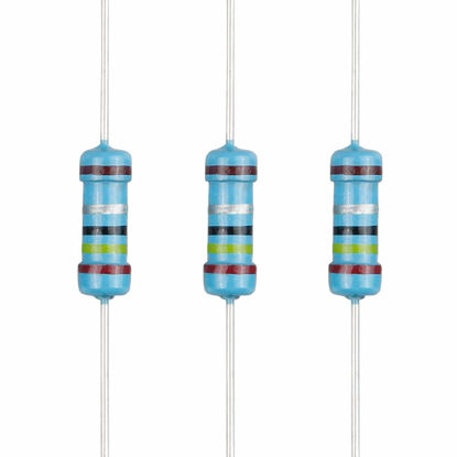 Picture of EDGELEC 100pcs 2.4 ohm Resistor 1/2w (0.5Watt) ±1% Tolerance Metal Film Fixed Resistor, Multiple Values of Resistance Optional