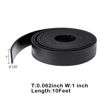 Picture of TORRAMI Solid Neoprene Rubber Strips Roll 1/16 (.062) inch Thick X 1 inch Wide X 10 Feet, for DIY Weather Stripping, Gasket, Seal