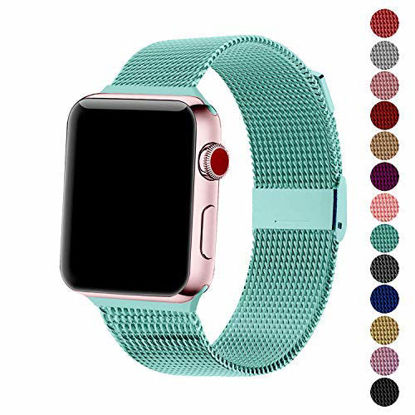 Picture of SexHope Compatible for Apple Watch Band 38mm 42mm 40mm 44mm Series 5 4 3 2 1 (Lime Green, 38mm/40mm)