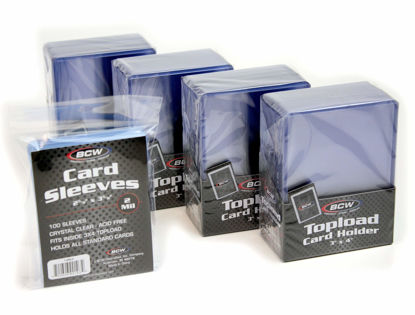 Picture of BCW 100-Count Card Toploaders and Card Sleeves