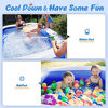 Picture of Inflatable Swimming Pool for Kids, AirExpect 120"x72"x22" Full-Sized Family Swim & Ball Pool with Built-in Cup Holders for 2 3 4 5 Years Old Kids and Adults, Summer Swim Center for Garden and Backyard