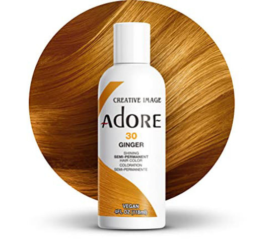 Picture of Adore Semi Permanent Hair Color - Vegan and Cruelty-Free Hair Dye - 4 Fl Oz - 030 Ginger (Pack of 3)