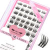 Picture of Cluster Lashes, 72 Pcs Individual Lashes, Lash Clusters DIY Eyelash Extension, Super Thin Band Reusable Soft & Comfortable (Bubbling-D-8-16mix)