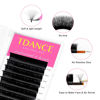 Picture of TDANCE Eyelash Extension Supplies Rapid Blooming Volume Eyelash Extensions Thickness 0.12 D Curl Mix 8-15mm Easy Fan Volume Lashes Self Fanning Individual Eyelashes Extension (D-0.12,8-15mm)