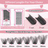 Picture of Lash Clusters, 72 Pcs Individual Lashes, Cluster DIY Lash Extension, Volume Eyelashes Look, Super Thin Band and Comfortable (Volume-C-18mm)